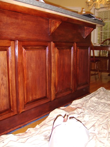 Stained Kitchen Island Stained Kitchen Island